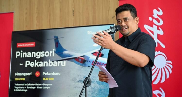 Rute Pinangsori–Pekanbaru Resmi Dibuka, Mantu Presiden ke 7 Minta Harga Tiket Jang Official Opening of Pinangsori–Pekanbaru Route: Son-in-law of the 7th President Urges Low Airfares