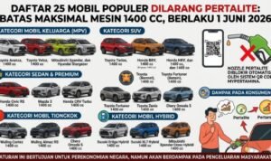 As of June 1, cars with an engine capacity of 1400 cc are no longer allowed to use subsidized fuel