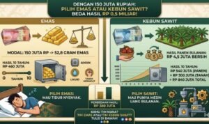 Do you have 150 million IDR in cash: Choose gold or palm oil plantations