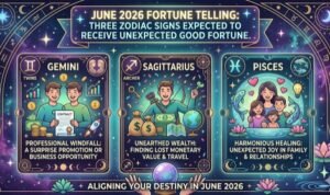 June 2026 Fortune Telling : Three zodiac signs are expected to receive unexpected good fortune