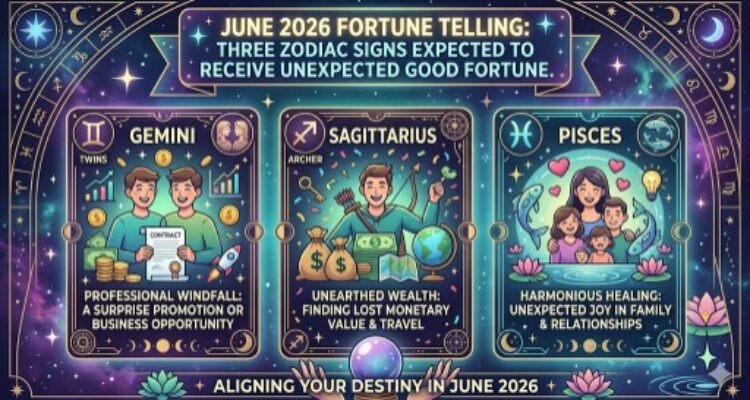 June 2026 Fortune Telling : Three zodiac signs are expected to receive unexpected good fortune