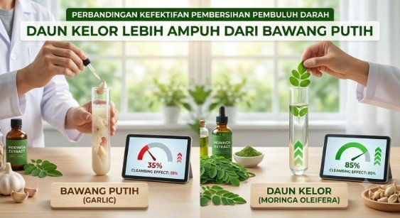 Moringa leaves are more effective than garlic for cleansing blood vessels