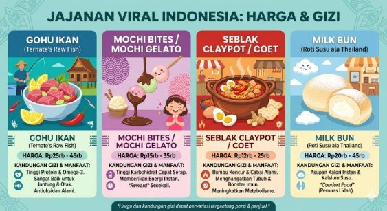 Popular snacks in Indonesia prices and health benefits