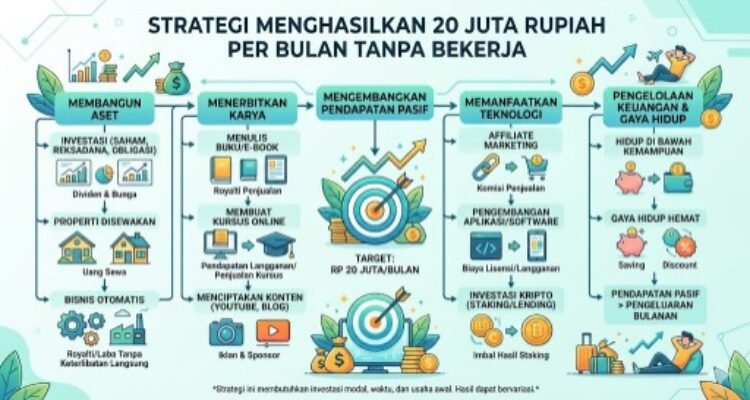 Strategy to earn 20 million rupiah per month without working
