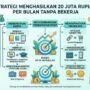 Strategy to earn 20 million rupiah per month without working