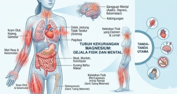 Sudden muscle cramps a sign of magnesium deficiency
