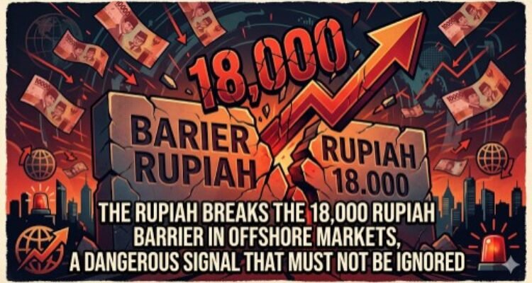 The rupiah breaks the 18,000 rupiah barrier in offshore markets, a dangerous signal that must not be ignored