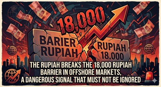 The rupiah breaks the 18,000 rupiah barrier in offshore markets, a dangerous signal that must not be ignored