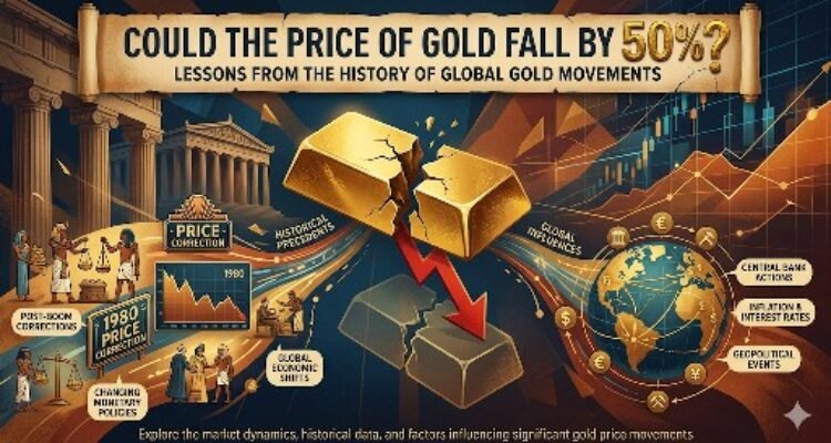 Could the price of gold fall by 50% Lessons from the history of global gold movements
