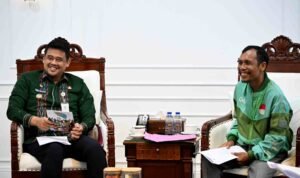Governor Bobby Nasution willing to connect the aspirations of online motorcycle taxi drivers with the House of Representatives of North Sumatra