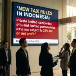 New tax rules in Indonesia: Private limited companies (VVs) and limited partnerships (CVs) now subject to 22% tax on net profit