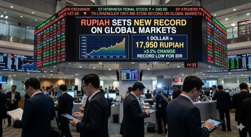 Rupiah sets new record on global markets: 1 dollar is worth 17,950 rupiah