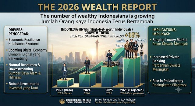 The 2026 Wealth Report: The number of wealthy Indonesians is growing