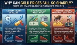 Why can gold prices fall so sharply Here are three key reasons