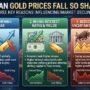 Why can gold prices fall so sharply Here are three key reasons