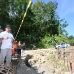 Gabion construction on Miga-Lolowua Road proceeding according to plan