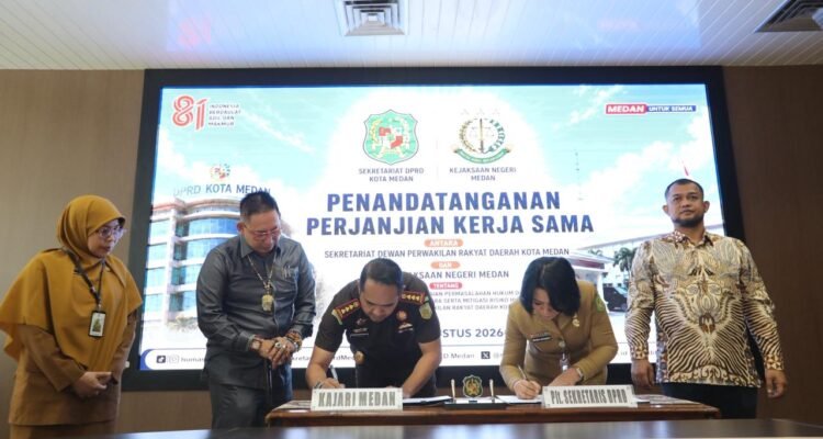 Medan Public Prosecutor's Office oversees Medan City Council work program through cooperation agreement (PKS)