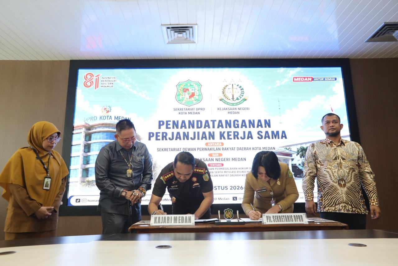 Medan Public Prosecutor's Office oversees Medan City Council work program through cooperation agreement (PKS)
