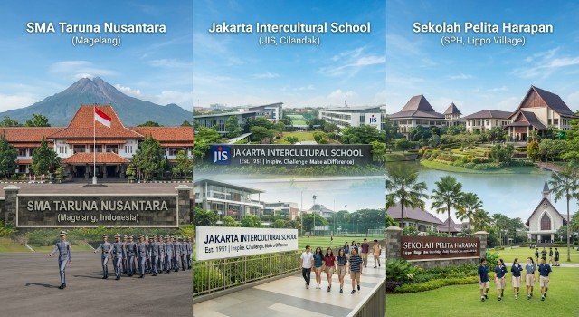 These are the three most prestigious schools in Indonesia