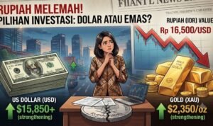 The Rupiah is weakening: should you choose the dollar or gold?