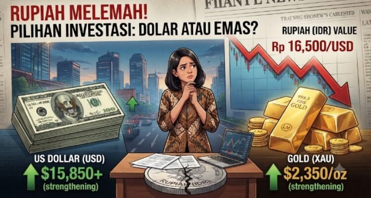 The Rupiah is weakening: should you choose the dollar or gold?