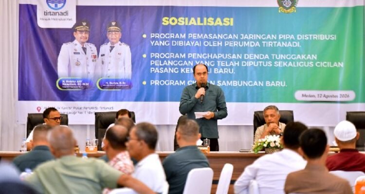 Tirtanadi offers free distribution line installation, waiver of late payment penalties, and payment plans for new connections