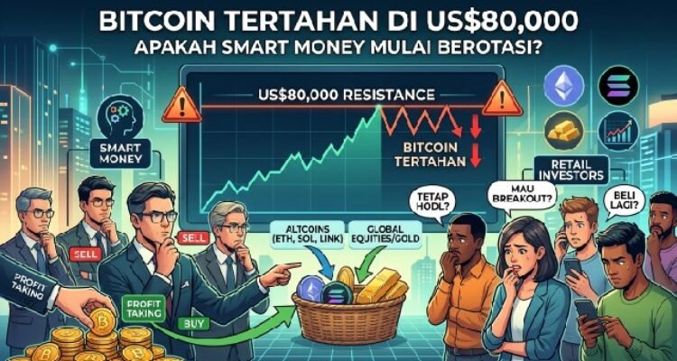 Bitcoin stalls at US$80,000. Is "smart money" starting to rotate?