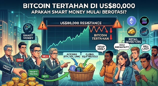 Bitcoin stalls at US$80,000. Is "smart money" starting to rotate?