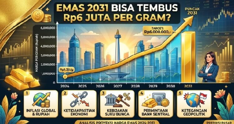 Emas 2031 Bisa Tembus Rp6 Juta per Gram