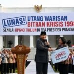 President Prabowo has paid off 640 trillion rupiah in debt from the 1998 crisis