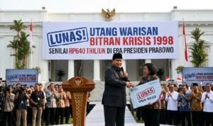 President Prabowo has paid off 640 trillion rupiah in debt from the 1998 crisis